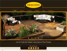 Tablet Screenshot of decksonly.com
